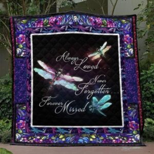Always Loved Dragonfly Quilt Blanket Vh09  Quilt